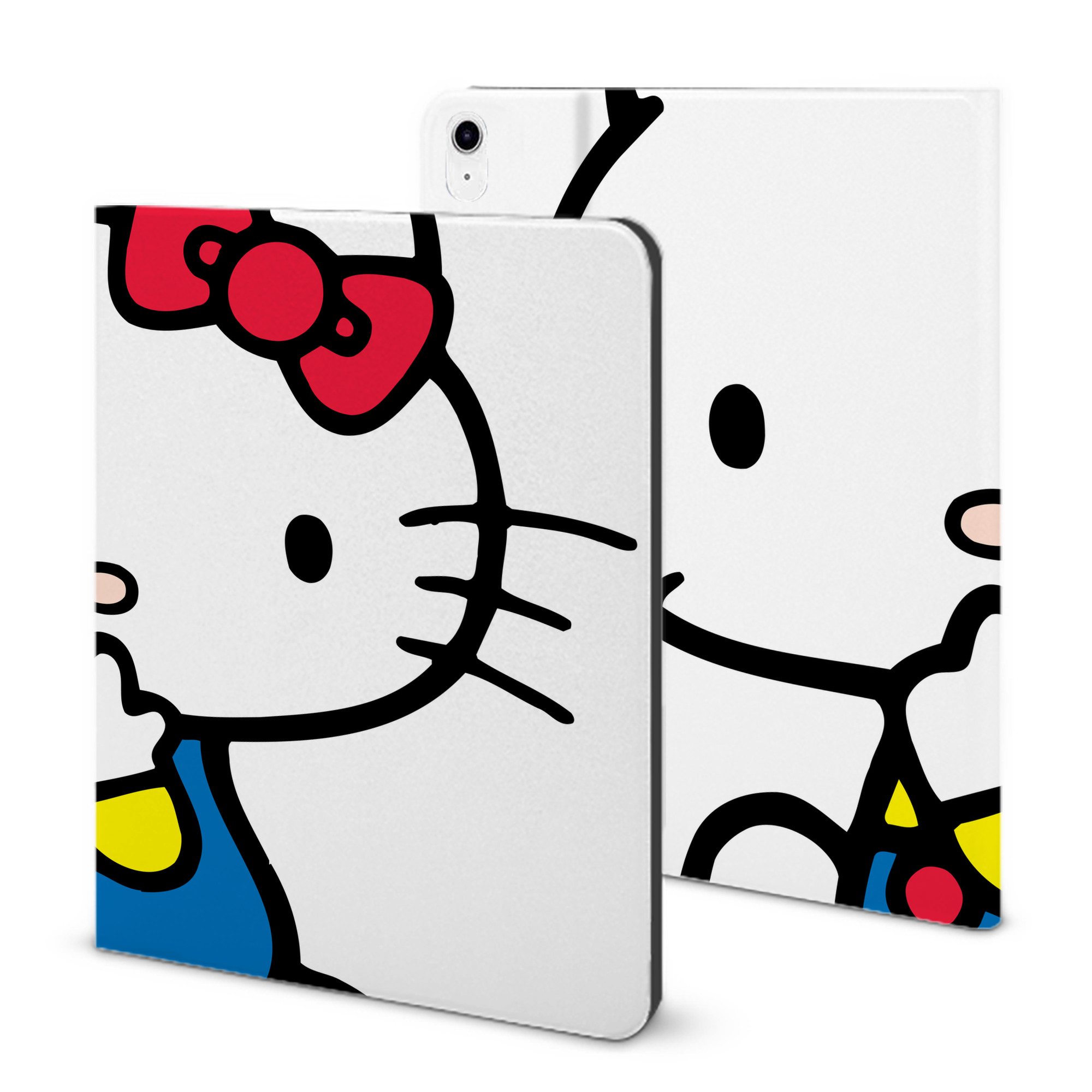 （画像用） Hello Kitty ハローキティ IPad ケース ブック型 PUレザー TPU 耐衝撃 軽量 薄型 ペン収納なし 全面保護 IPad 各モデル対応